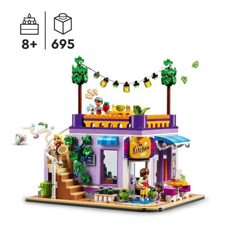 LEGO Friends 41747 La Cuisine Collective de Heartlake City, Jouet de C