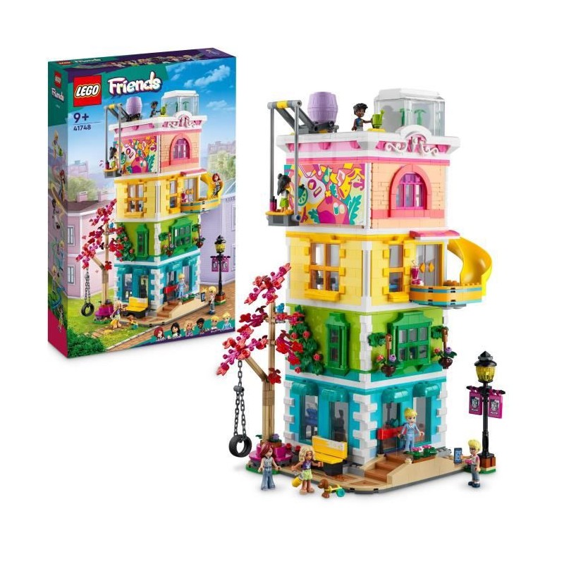 LEGO Friends 41748 Le Centre Collectif de Heartlake City, Jouet de Construction Modulaire