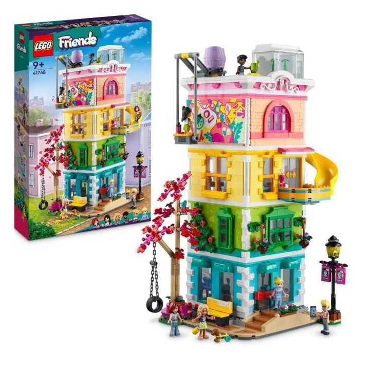 LEGO Friends 41748 Le Centre Collectif de Heartlake City, Jouet de Con