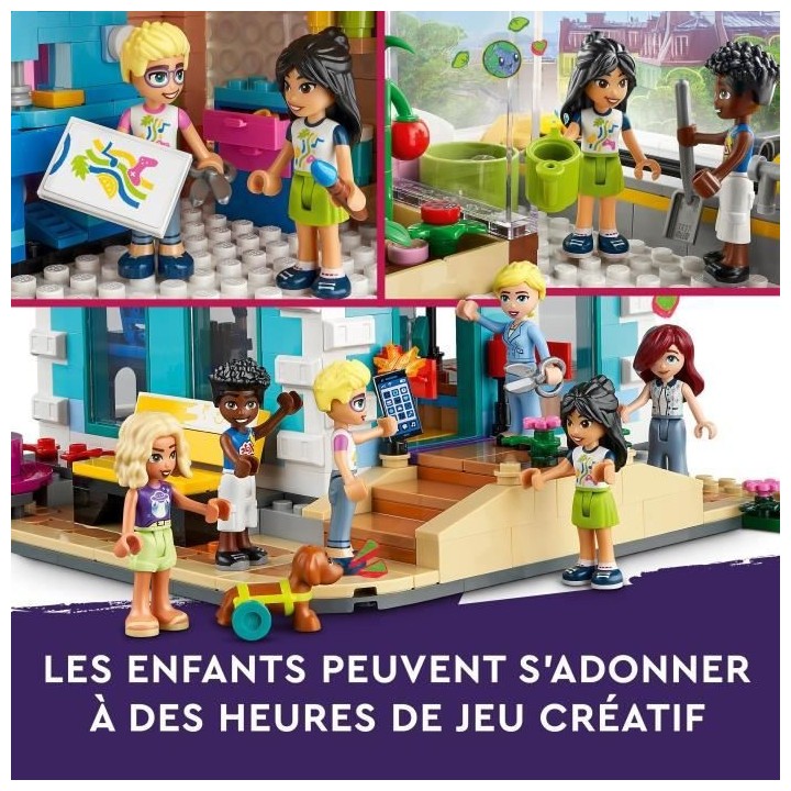 LEGO Friends 41748 Le Centre Collectif de Heartlake City, Jouet de Con