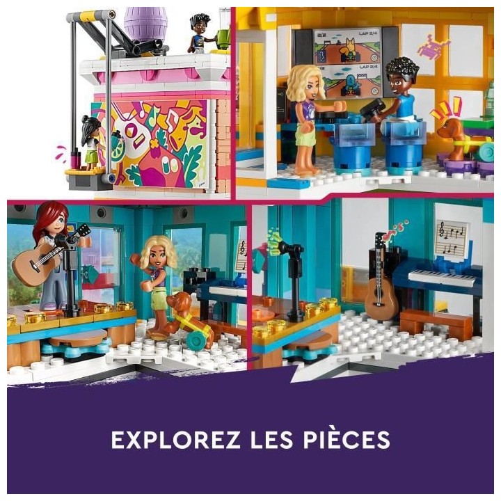 LEGO Friends 41748 Le Centre Collectif de Heartlake City, Jouet de Con