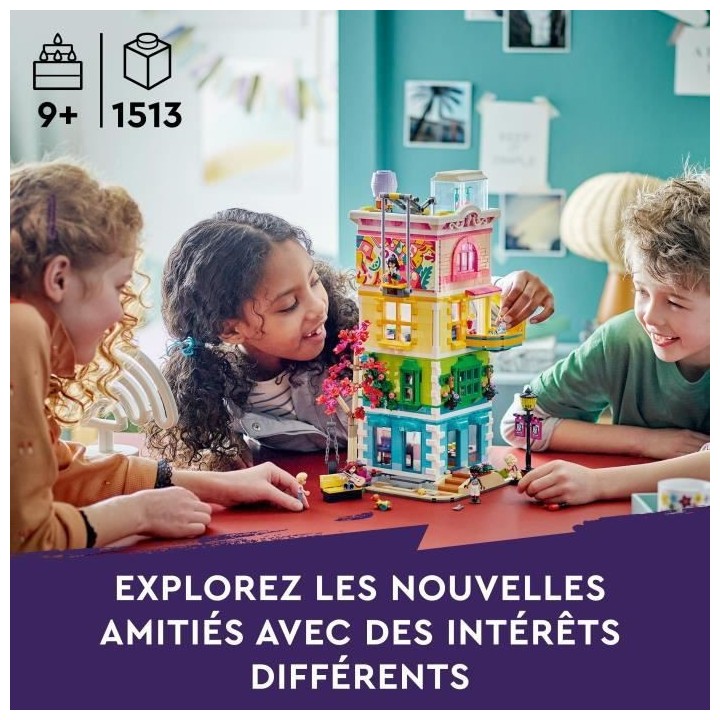 LEGO Friends 41748 Le Centre Collectif de Heartlake City, Jouet de Con