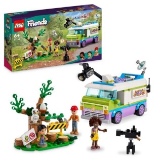 LEGO Friends 41749 Le Camion de Reportage, avec Jouet de Sauvetage d'A