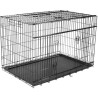 VADIGRAN Cage métallique pliable Premium - 122 x 76 x 84 cm - Noir - Pour chien