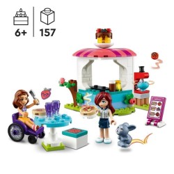 LEGO Friends 41753 La Creperie, Jouet Créatif avec Figurine de Lapin, Cadeau Enfants 6 Ans