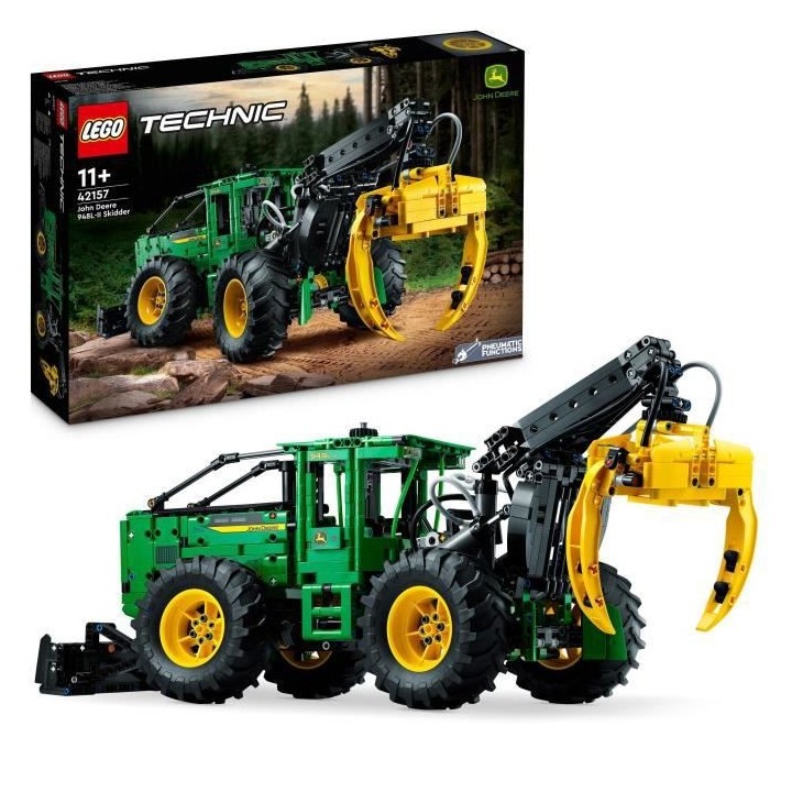 LEGO Technic 42157 La Débardeuse John Deere 948L-II, Maquette d'Engin