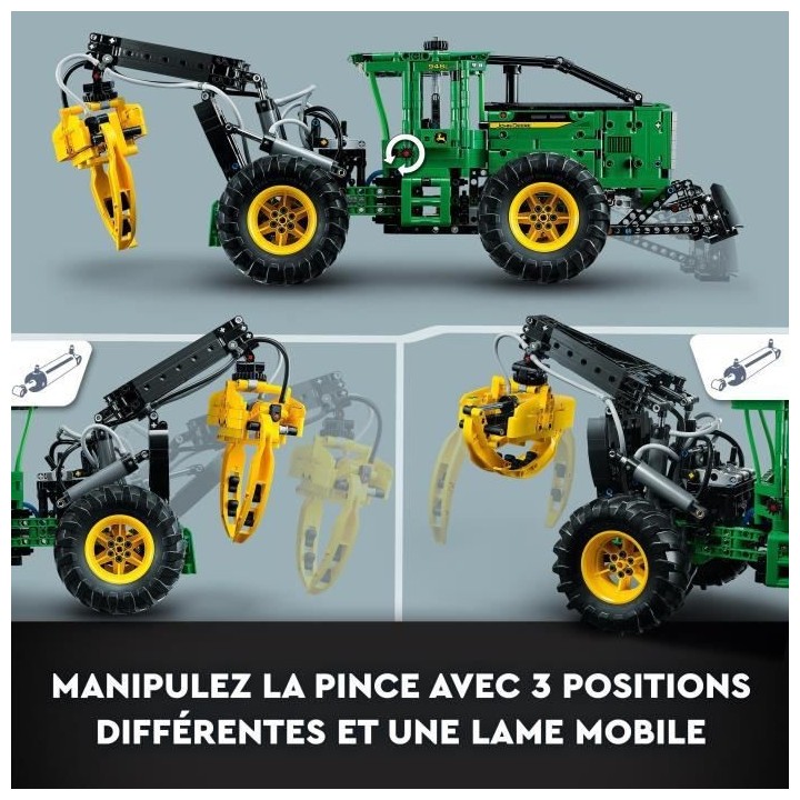 LEGO Technic 42157 La Débardeuse John Deere 948L-II, Maquette d'Engin