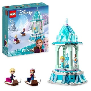 LEGO Disney Princesse 43218 Le Manege Magique d'Anna et Elsa, Jouet Re