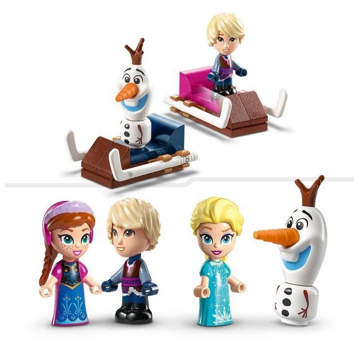 LEGO Disney Princesse 43218 Le Manege Magique d'Anna et Elsa, Jouet Re