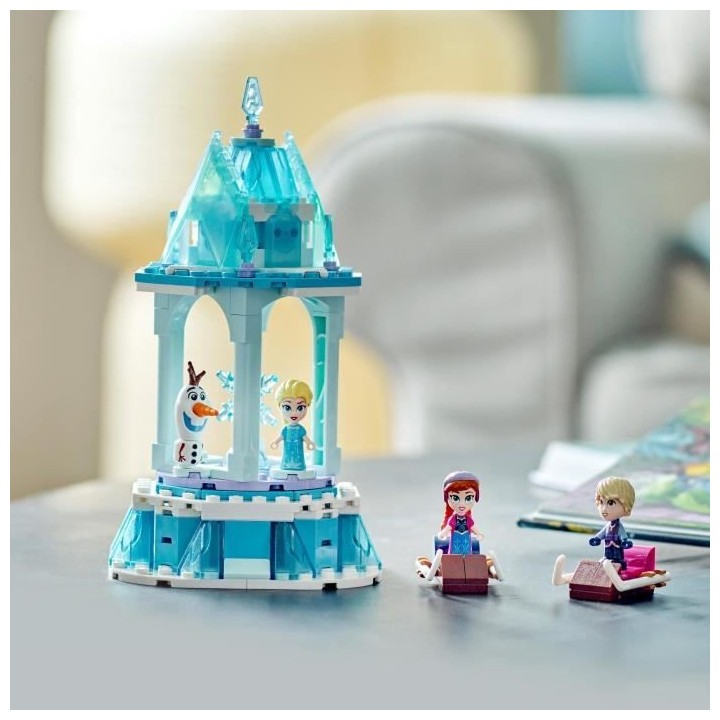 LEGO Disney Princesse 43218 Le Manege Magique d'Anna et Elsa, Jouet Re