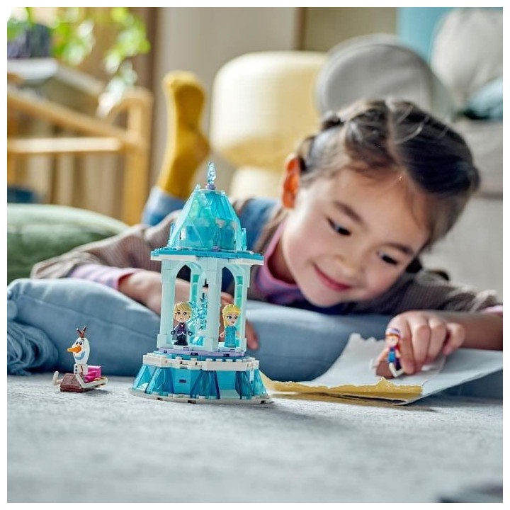 LEGO Disney Princesse 43218 Le Manege Magique d'Anna et Elsa, Jouet Re