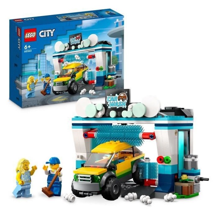 LEGO City 60362 La Station de Lavage, Jouet pour Enfants Des 6 Ans, av