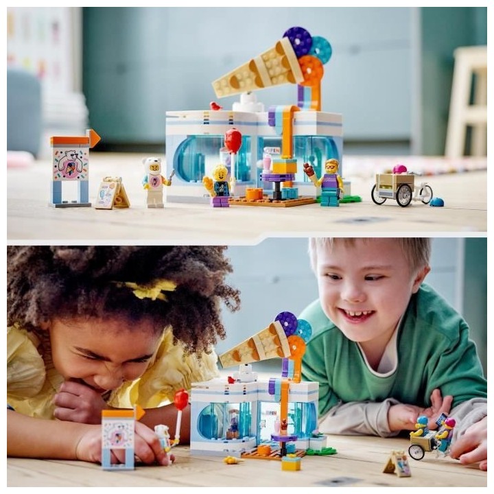 LEGO City 60363 La Boutique du Glacier, Jouet pour Enfants Des 6 Ans,