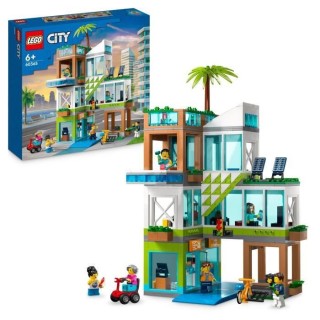LEGO City 60365 L'Immeuble d'Habitation, Maquette Modulaire avec Chamb
