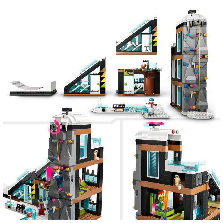 LEGO City 60366 Le Complexe de Ski et d'Escalade, Jouet de Constructio
