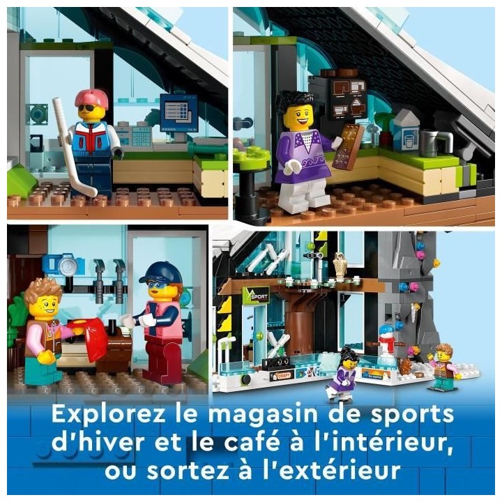 LEGO City 60366 Le Complexe de Ski et d'Escalade, Jouet de Constructio
