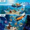 LEGO City 60377 Le Bateau d'Exploration Sous-Marine, Jouet avec Figurines Animaux Marins