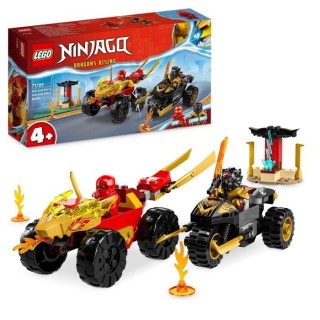 LEGO NINJAGO 71789 Le Combat en Voiture et en Moto de Kai et Ras, Joue