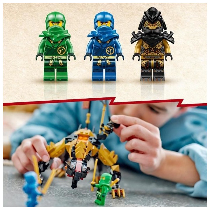 LEGO NINJAGO 71790 Le Chien de Combat Dragon Imperium, Jouet de Ninja