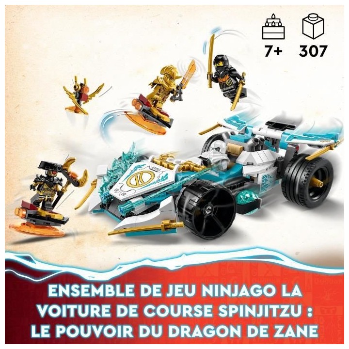 LEGO NINJAGO 71791 La Voiture de Course Spinjitzu : le Pouvoir du Drag