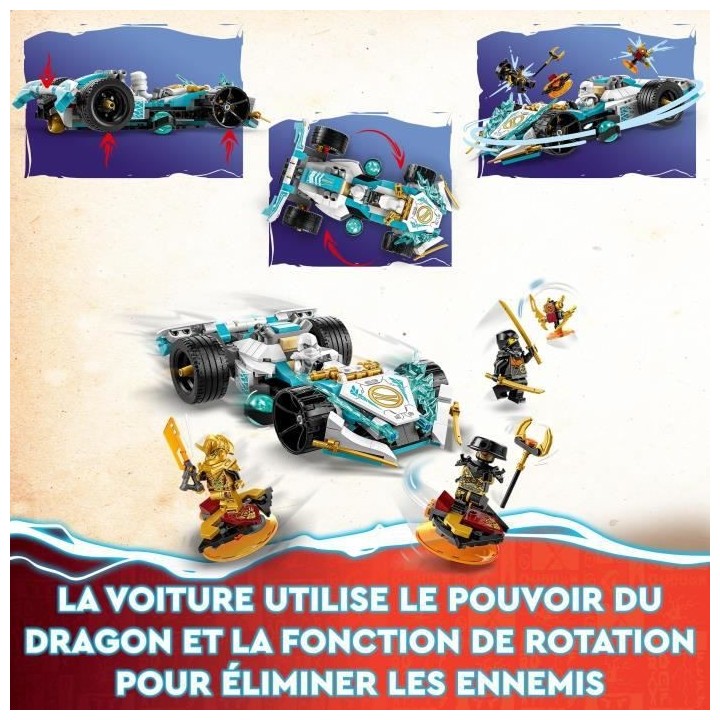 LEGO NINJAGO 71791 La Voiture de Course Spinjitzu : le Pouvoir du Drag