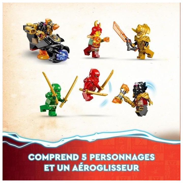 LEGO NINJAGO 71793 Le Dragon de Lave Transformable de Heatwave, Jouet