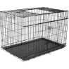 VADIGRAN Cage métallique pliable Premium - 122 x 76 x 84 cm - Noir - Pour chien