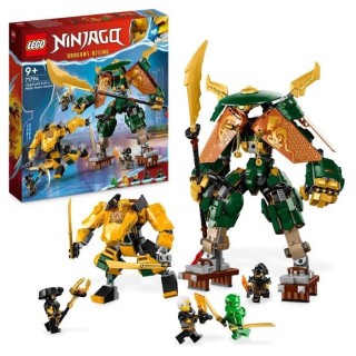 LEGO NINJAGO 71794 L'Équipe de Robots des Ninjas Lloyd et Arin, Jouet