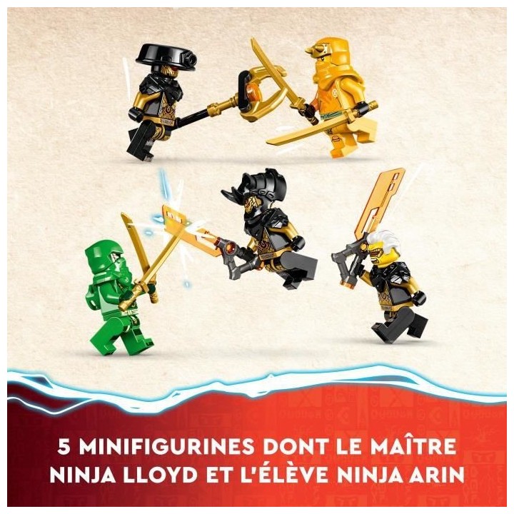 LEGO NINJAGO 71794 L'Équipe de Robots des Ninjas Lloyd et Arin, Jouet