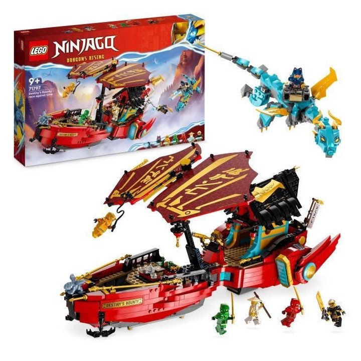 LEGO NINJAGO 71797 Le QG des Ninjas - La Course Contre la Montre, Joue