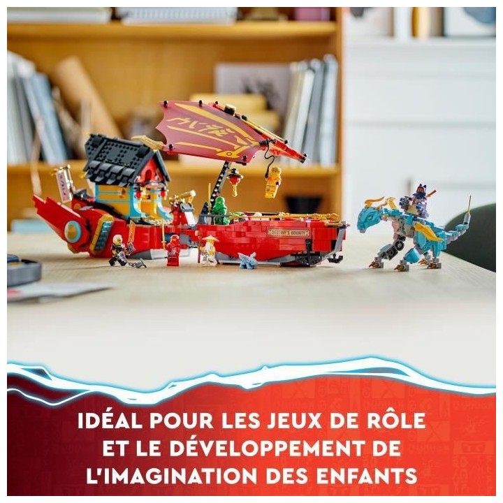 LEGO NINJAGO 71797 Le QG des Ninjas - La Course Contre la Montre, Joue