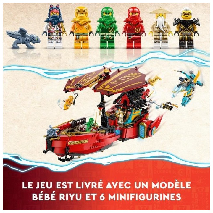 LEGO NINJAGO 71797 Le QG des Ninjas - La Course Contre la Montre, Joue