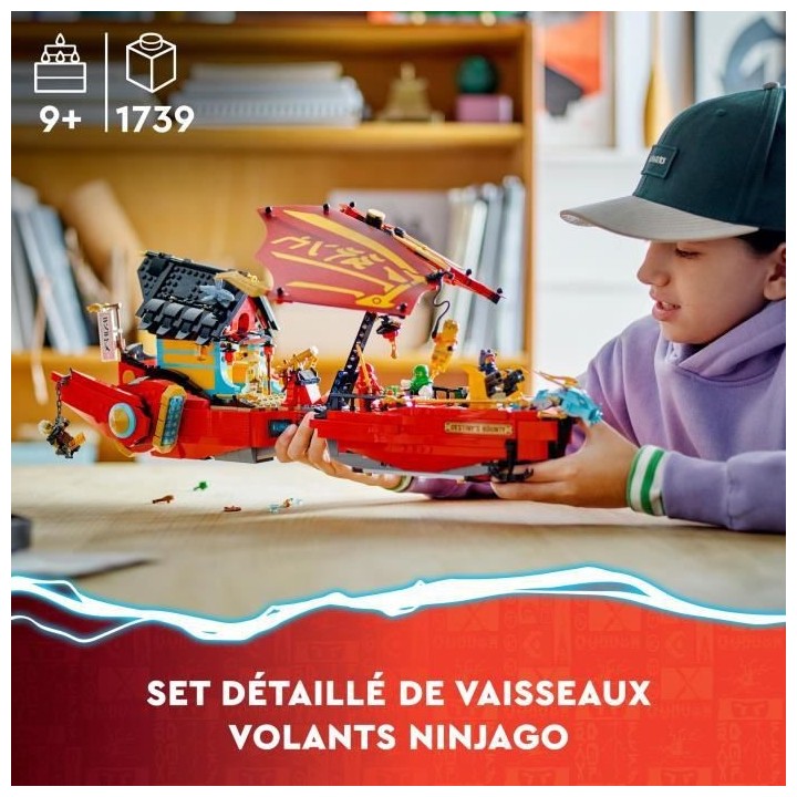 LEGO NINJAGO 71797 Le QG des Ninjas - La Course Contre la Montre, Joue