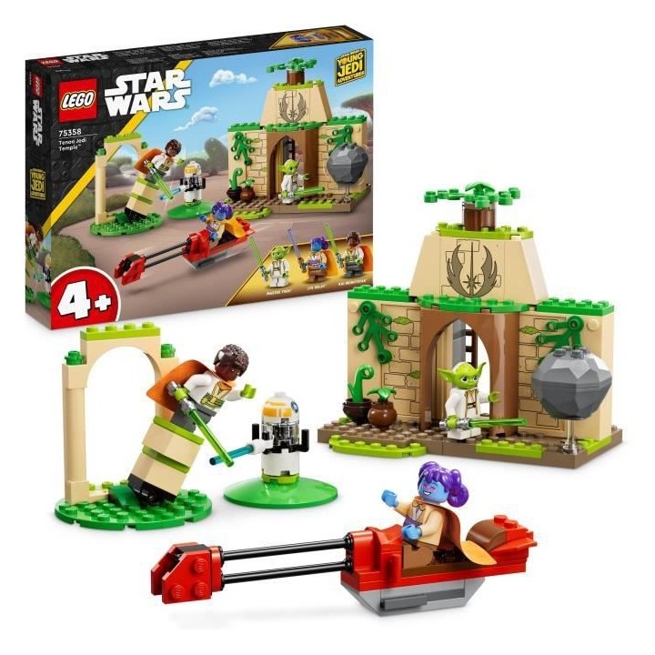 LEGO Star Wars 75358 Le Temple Jedi de Tenoo, Jouet avec Figurine de D