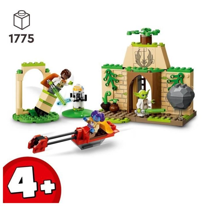 LEGO Star Wars 75358 Le Temple Jedi de Tenoo, Jouet avec Figurine de D