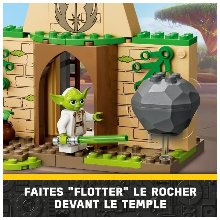 LEGO Star Wars 75358 Le Temple Jedi de Tenoo, Jouet avec Figurine de D