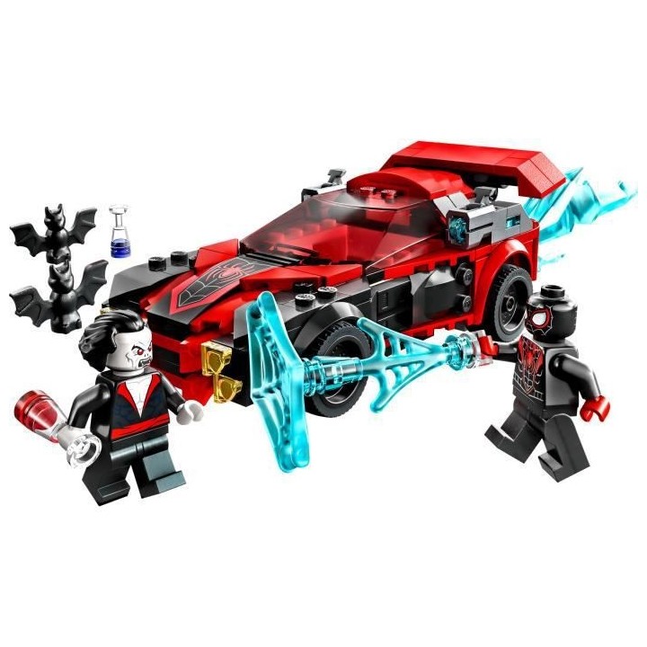 LEGO Marvel 76244 Miles Morales vs. Morbius, Jouet Super-Héros, Spide