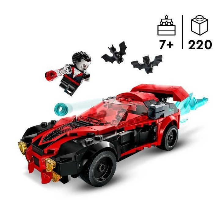 LEGO Marvel 76244 Miles Morales vs. Morbius, Jouet Super-Héros, Spide