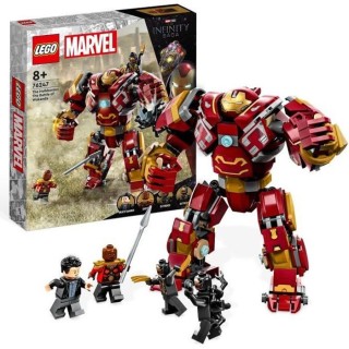 LEGO Marvel 76247 Hulkbuster : La Bataille du Wakanda, Jouet avec Figu