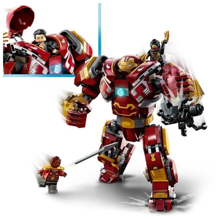 LEGO Marvel 76247 Hulkbuster : La Bataille du Wakanda, Jouet avec Figu