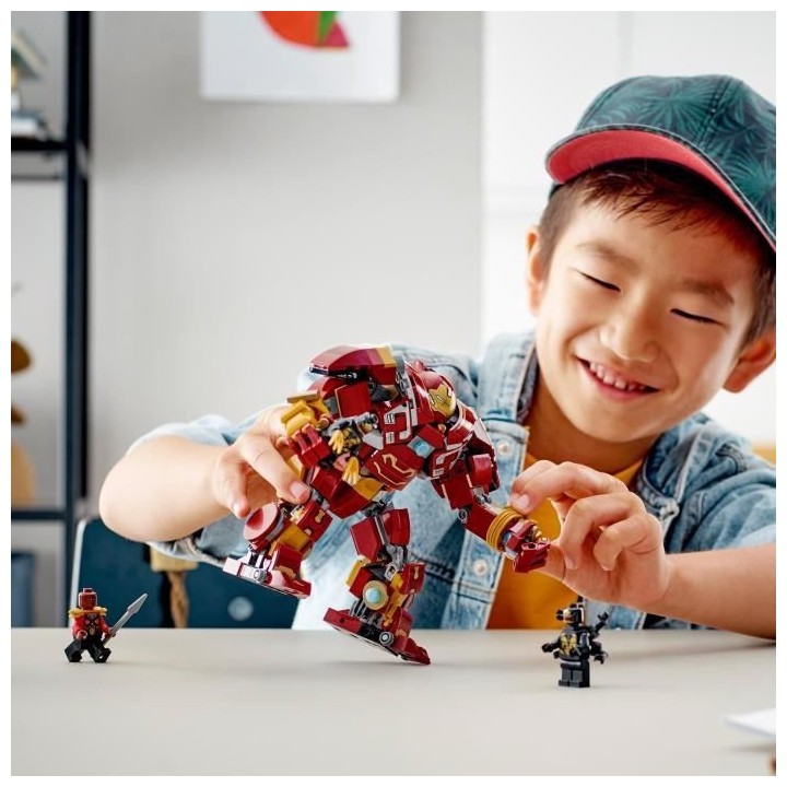 LEGO Marvel 76247 Hulkbuster : La Bataille du Wakanda, Jouet avec Figu