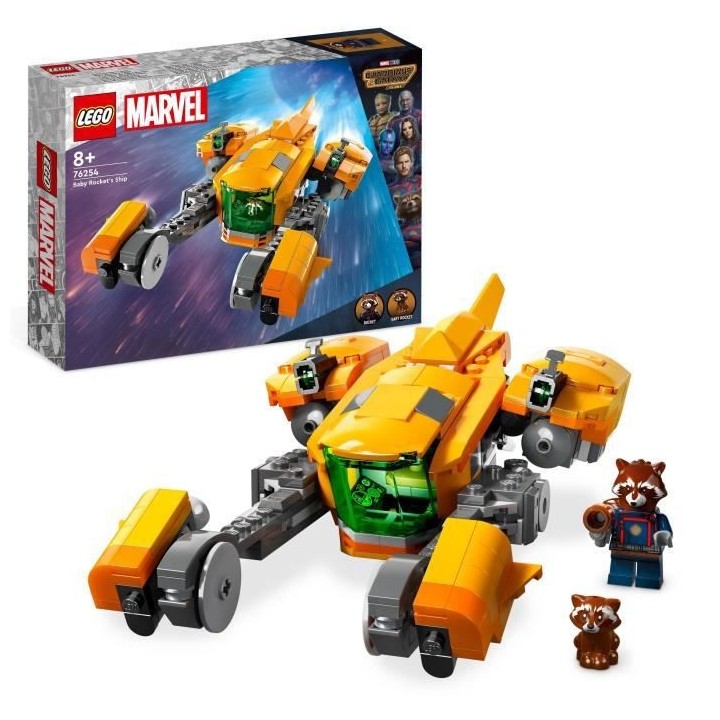 LEGO Marvel 76254 Le Vaisseau de Bébé Rocket, Jouet a Construire Les