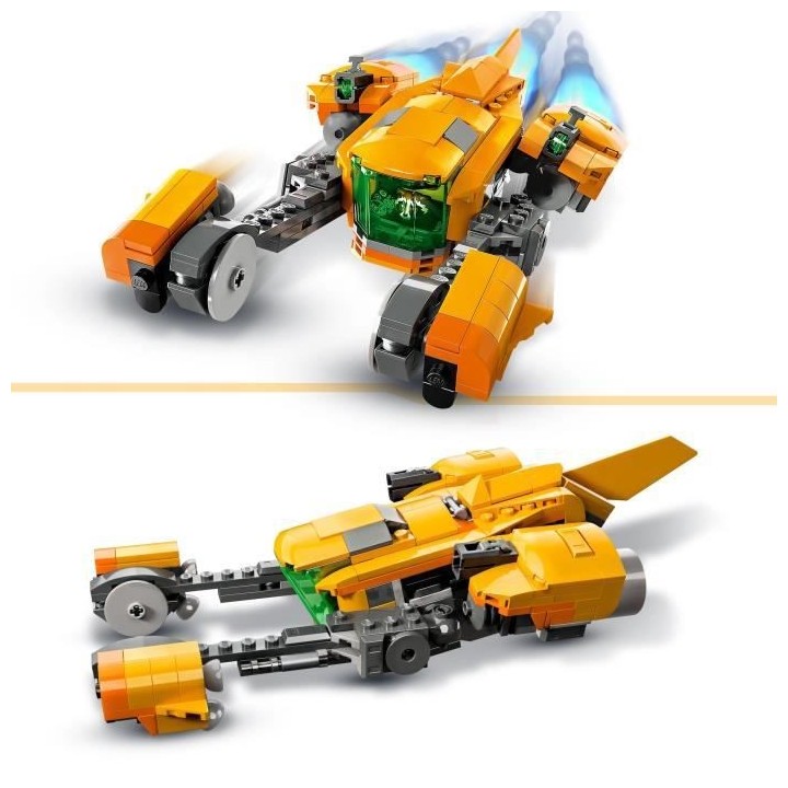 LEGO Marvel 76254 Le Vaisseau de Bébé Rocket, Jouet a Construire Les