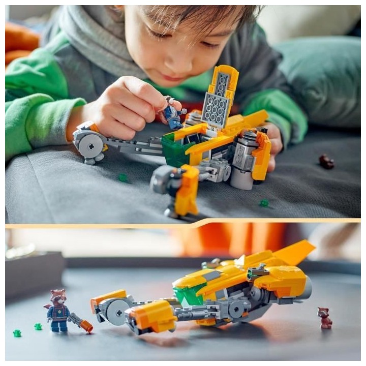 LEGO Marvel 76254 Le Vaisseau de Bébé Rocket, Jouet a Construire Les