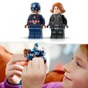 LEGO Marvel 76260 Les Motos de Black Widow et de Captain America, Jouet Avengers L'âge d'Ultron