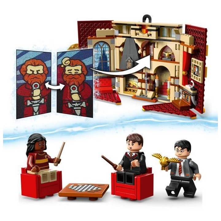 LEGO Harry Potter 76409 Le Blason de la Maison Gryffondor, Jouet avec