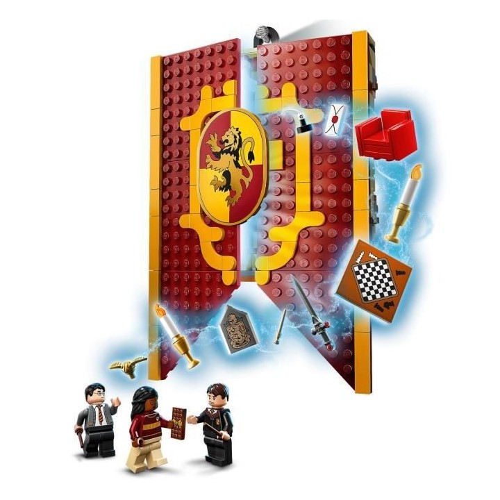 LEGO Harry Potter 76409 Le Blason de la Maison Gryffondor, Jouet avec