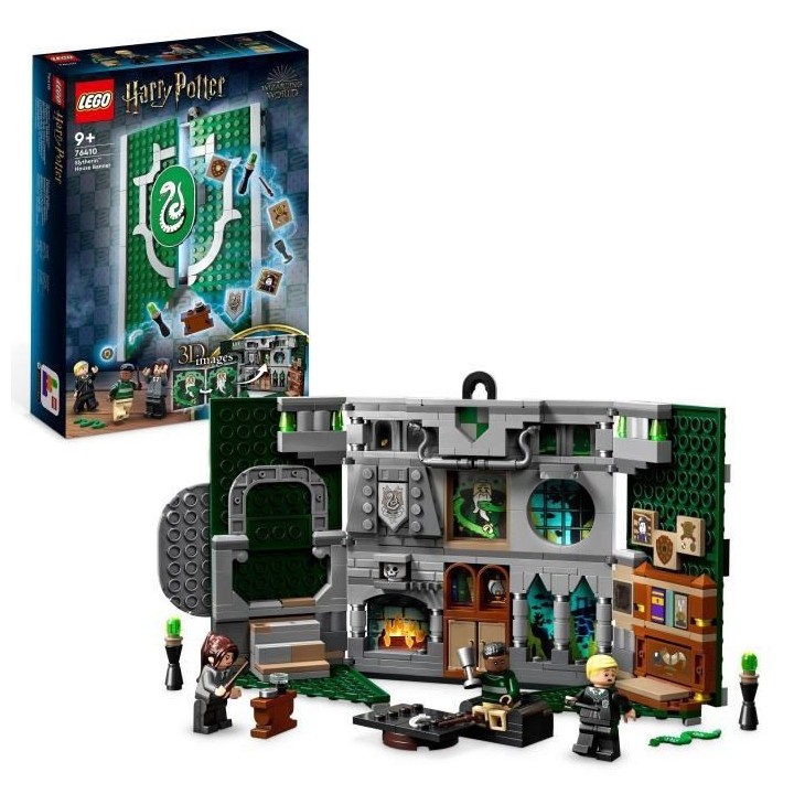 LEGO Harry Potter 76410 Le Blason de la Maison Serpentard, Jouet Chât