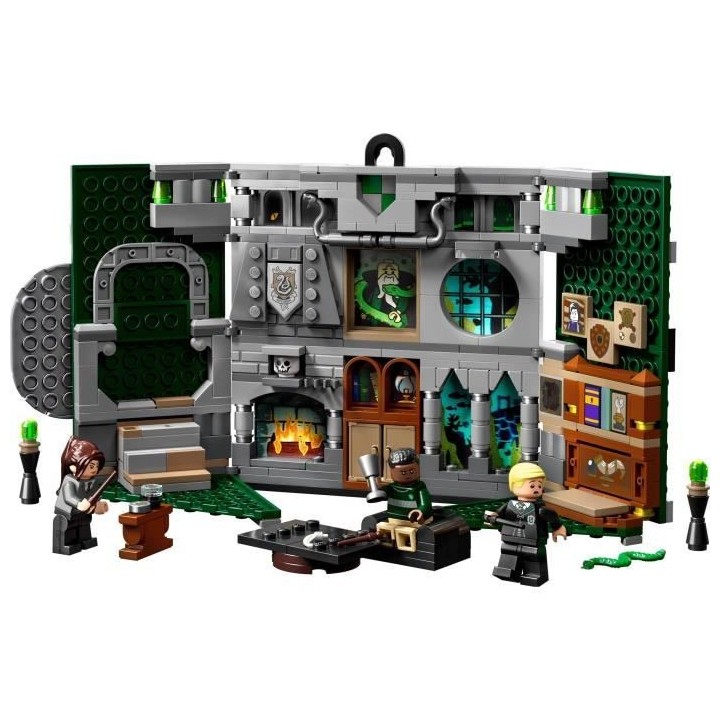 LEGO Harry Potter 76410 Le Blason de la Maison Serpentard, Jouet Chât
