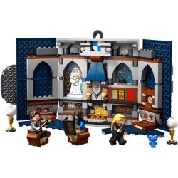 LEGO Harry Potter 76411 Le Blason de la Maison Serdaigle, Jouet avec 3 Figurines et Décoration Poudlard